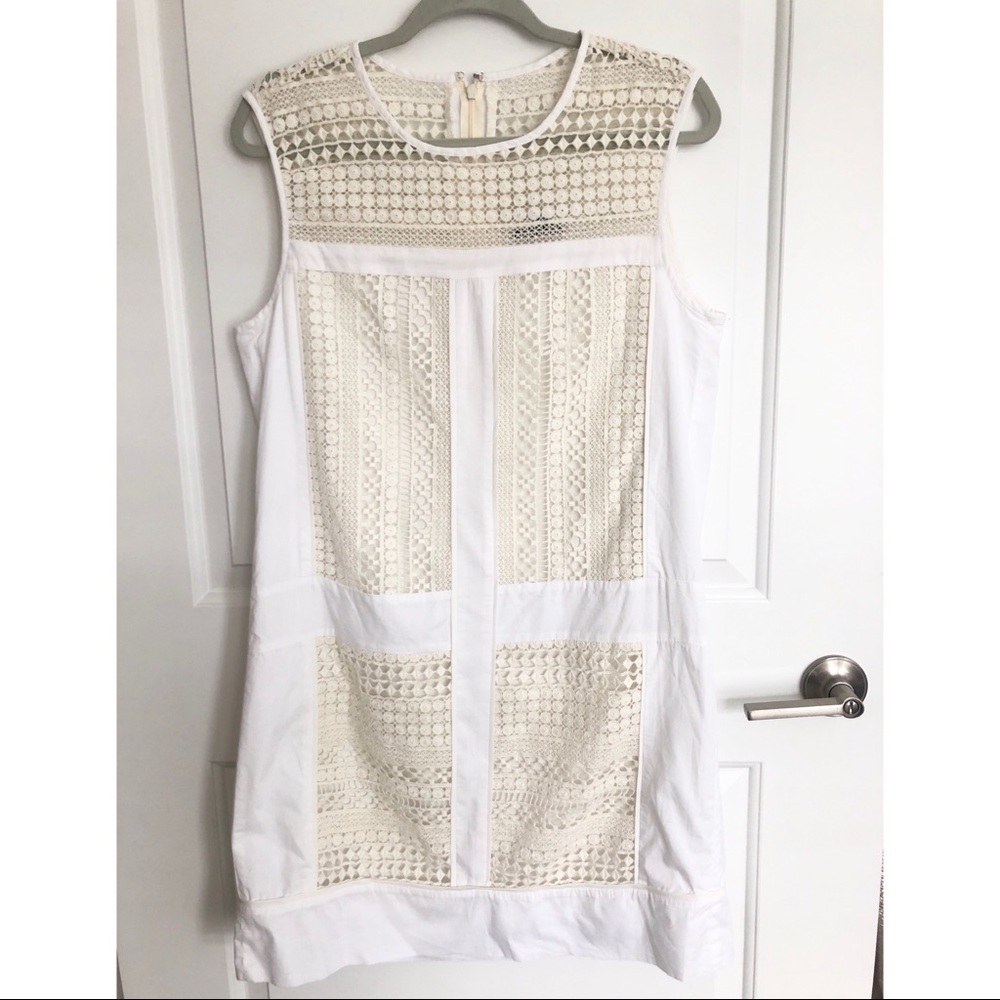 White J.Crew dress size M